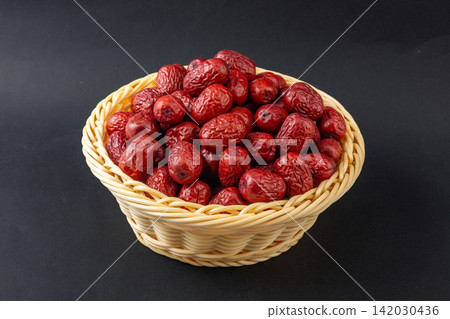 fresh Chinese Jujube Red Date Fruit Close Up fresh Chinese Jujube Red Date Fruit Close Up 142030436