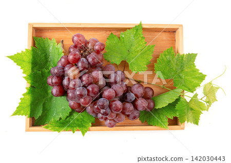 fresh Muscat Grape Bunch Fruit Close Up 142030443