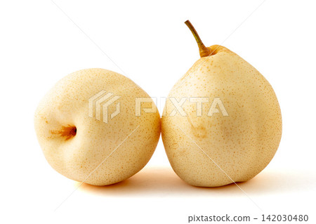 fresh Chinese White Pear Fruit Cut Close Up fresh Chinese White Pear Fruit Cut Close Up 142030480