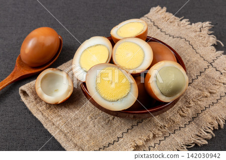 five Spice Braised Eggs Chinese Seasoned Food Dish 142030942