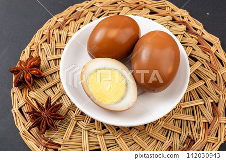 five Spice Braised Eggs Chinese Seasoned Food Dish five Spice Braised Eggs Chinese Seasoned Food Dish 142030943
