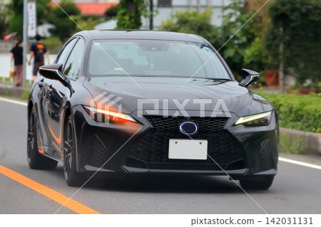 Image of a black Japanese sports sedan Image of a black Japanese sports sedan 142031131