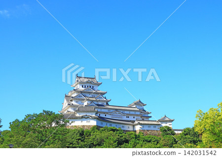 Scenery of National Treasure Himeji Castle, Himeji City, Hyogo Prefecture Scenery of National Treasure Himeji Castle, Himeji City, Hyogo Prefecture 142031542