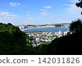 Enoshima town as seen from a hilltop 142031826