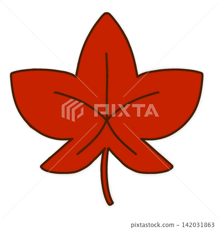 An illustration of brightly colored, crimson maple leaves. An illustration of brightly colored, crimson maple leaves. 142031863