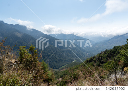 從玉山登山路線看到的風景,玉山是台灣最高峰。 從玉山登山路線看到的風景,玉山是台灣最高峰。 142032902