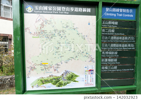 Scenery from the climbing route to Yushan, Taiwan's highest peak. Scenery from the climbing route to Yushan, Taiwan's highest peak. 142032923