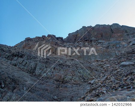 從玉山登山路線看到的風景,玉山是台灣最高峰。 從玉山登山路線看到的風景,玉山是台灣最高峰。 142032966