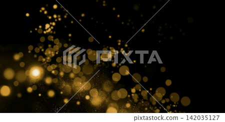 Sparkling bokeh background illustration (illumination, neon) - Gold - Web banner - Christmas Sparkling bokeh background illustration (illumination, neon) - Gold - Web banner - Christmas 142035127
