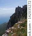 Sunny Aj-Petri Mountain top view , Crimea, 142035272