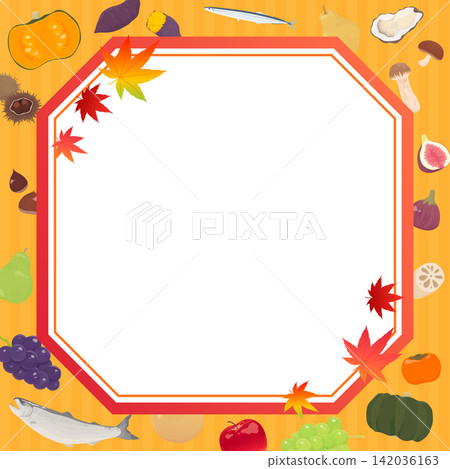 A square frame with lots of autumn flavors 3_square A square frame with lots of autumn flavors 3_square 142036163