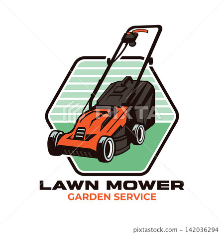 Lawn Mover vector illustration, perfect for Lawn Care company logo design Lawn Mover vector illustration, perfect for Lawn Care company logo design 142036294