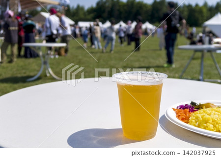 Food at summer festivals Food at summer festivals 142037925
