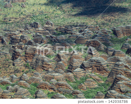 The Bungle Bungle, a hidden paradise viewed from a Cessna in Western Australia, Australia. The Bungle Bungle, a hidden paradise viewed from a Cessna in Western Australia, Australia. 142038786