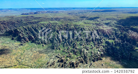 The Bungle Bungle, a hidden paradise viewed from a Cessna in Western Australia, Australia. The Bungle Bungle, a hidden paradise viewed from a Cessna in Western Australia, Australia. 142038792