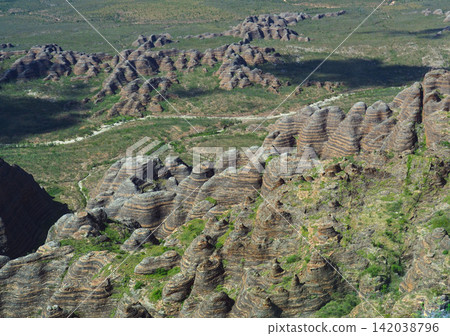 The Bungle Bungle, a hidden paradise viewed from a Cessna in Western Australia, Australia. The Bungle Bungle, a hidden paradise viewed from a Cessna in Western Australia, Australia. 142038796