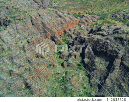 The Bungle Bungle, a hidden paradise viewed from a Cessna in Western Australia, Australia. The Bungle Bungle, a hidden paradise viewed from a Cessna in Western Australia, Australia. 142038828