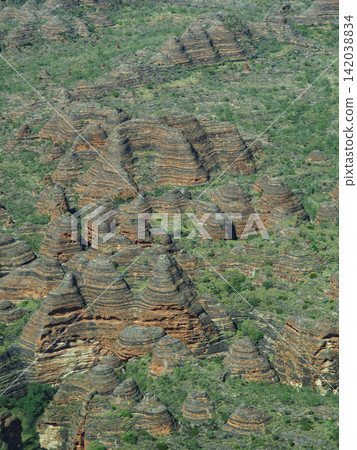 The Bungle Bungle, a hidden paradise viewed from a Cessna in Western Australia, Australia. The Bungle Bungle, a hidden paradise viewed from a Cessna in Western Australia, Australia. 142038834