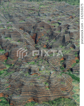 The Bungle Bungle, a hidden paradise viewed from a Cessna in Western Australia, Australia. The Bungle Bungle, a hidden paradise viewed from a Cessna in Western Australia, Australia. 142038875