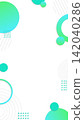 Simple and stylish business frame background with gradient geometric patterns. 142040286