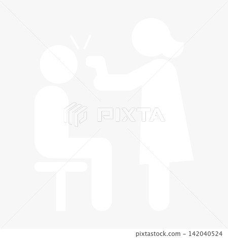 Temperature check/medical pictogram (black/gray/white) 142040524