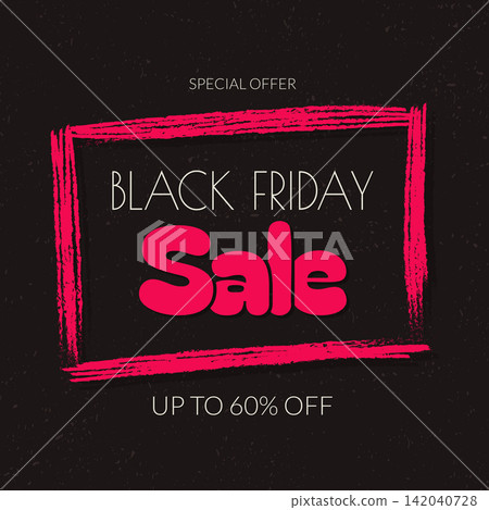 black friday square pink textured banner vector illustration black friday square pink textured banner vector illustration 142040728