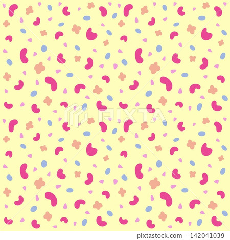 Pastel Colorful Terrazzo Image Seamless Pattern 142041039