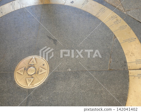 A compass located under Michael's Gate, showing distances to various cities around the world (Slovakia: Bratislava) A compass located under Michael's Gate, showing distances to various cities around the world (Slovakia: Bratislava) 142041402