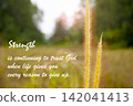 Strength themed image showing a natural background with an uplifting message about courage, perseverance, and inner power. 142041413