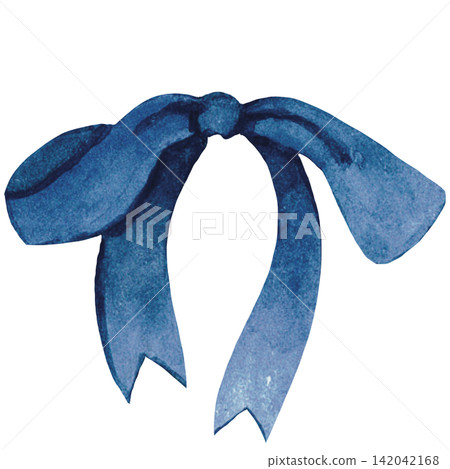 Dark Blue Ribbon Bow Dark Blue Ribbon Bow 142042168