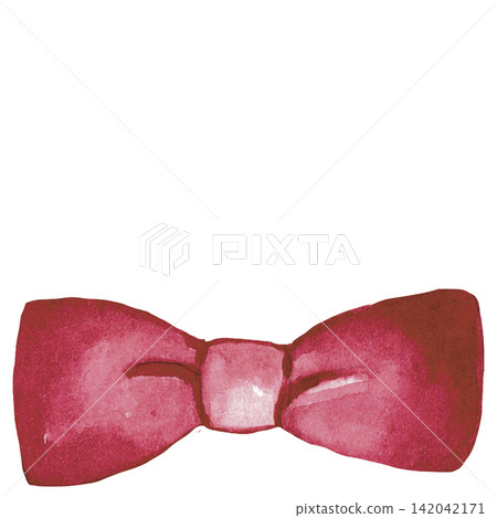Red Satin Ribbon Bow 142042171