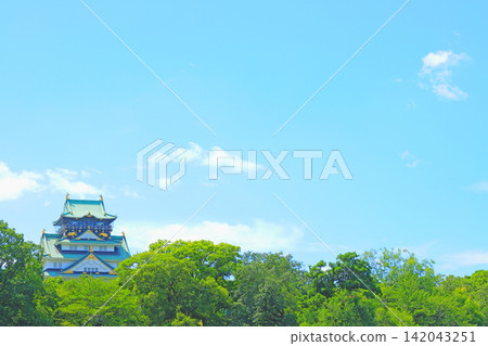 Scenery of Osaka Castle, Osaka City, Osaka Prefecture Scenery of Osaka Castle, Osaka City, Osaka Prefecture 142043251
