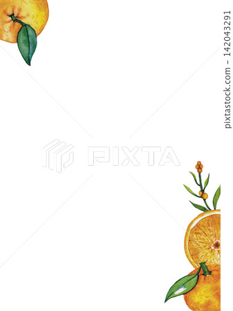 Fresh Orange Floral Corner Fresh Orange Floral Corner 142043291