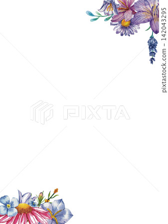Colorful Floral Corner Decoration Colorful Floral Corner Decoration 142043295