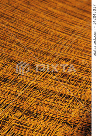 Close-Up of Rusted Wire Mesh Texture Close-Up of Rusted Wire Mesh Texture 142045017