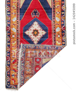 Hand woven antique Turkish carpet 142045099