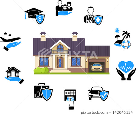Insurance Services Concept Insurance Services Concept 142045134