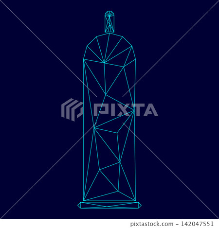 Latex condom low poly triangulation triangulated polygonal electric cyan blue vibrant aqua neon color vector illustration image outline contour line Latex condom low poly triangulation triangulated polygonal electric cyan blue vibrant aqua neon color vector illustration image outline contour line 142047551