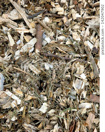 Shredded Wood Mix With Bark and Needles Creates a Natural Ground Cover Shredded Wood Mix With Bark and Needles Creates a Natural Ground Cover 142047902