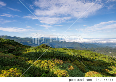 大雪山山脈旭岳的登山景色 142053253