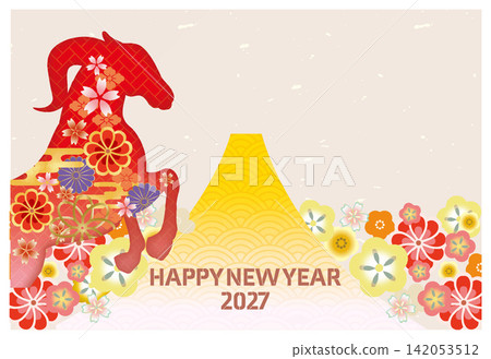 新年的卡片模板 新年的卡片模板 142053512