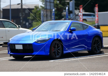 藍色國產跑車圖片 藍色國產跑車圖片 142054614