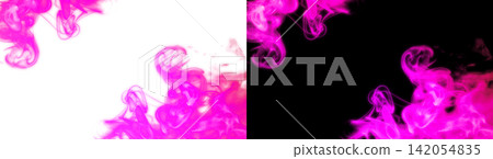 Swirling pink smoke cutout material with transparent background Swirling pink smoke cutout material with transparent background 142054835
