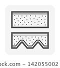Concrete Slab And Steel Deck With Concrete Topping Vector Icon. 142055002