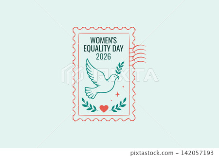 Women's Equality Day 2026 Dove Stamp Design Women's Equality Day 2026 Dove Stamp Design 142057193