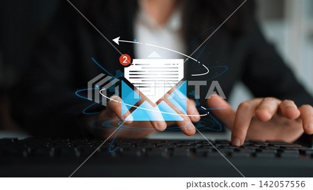 Professional Business Person Checking Emails on a Modern Computer with Notification Icons and Digital Elements in the Office Setting. Entropy Professional Business Person Checking Emails on a Modern Computer with Notification Icons and Digital Elements in the Office Setting. Entropy 142057556