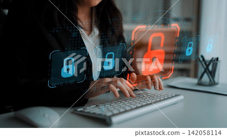 Cybersecurity Breach Highlighting Data Vulnerability Marrow Cybersecurity Breach Highlighting Data Vulnerability Marrow 142058114