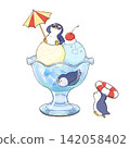 Soda float and penguin 142058402