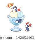 Soda float and penguin 142058403