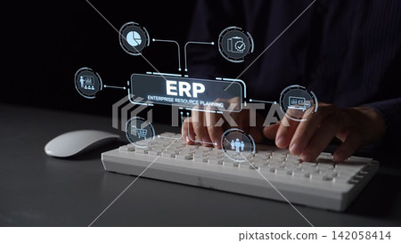 ERP System Dashboard for Enterprise Resource Planning and Business Muxer ERP System Dashboard for Enterprise Resource Planning and Business Muxer 142058414
